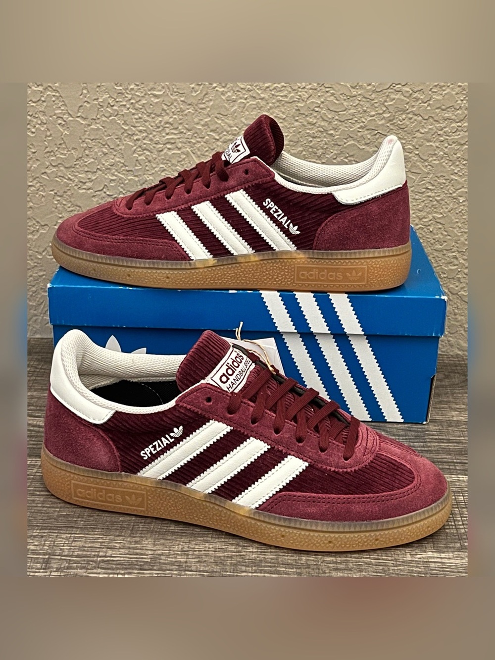 Adidas Women's Handball Spezial Shadow Red Color Size-6
